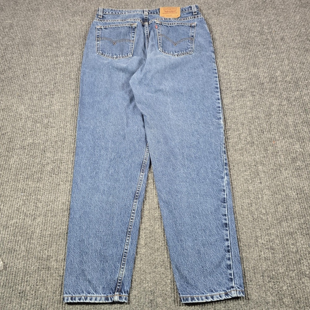 VTG Levis‎ 521 Jeans Womens 16 Blue High Rise Tapered Denim USA Made 31x28.5